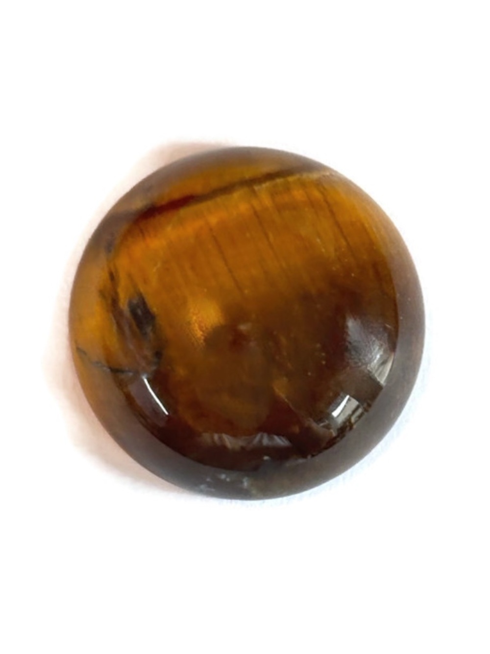As Low As $2 Tiger Eye Domed Stone Cabochon 20mm x 6mm (1)